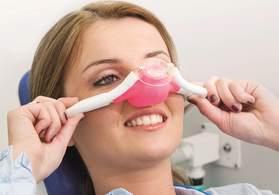 Laughing gas/nitrous oxide treatment at the dentist
