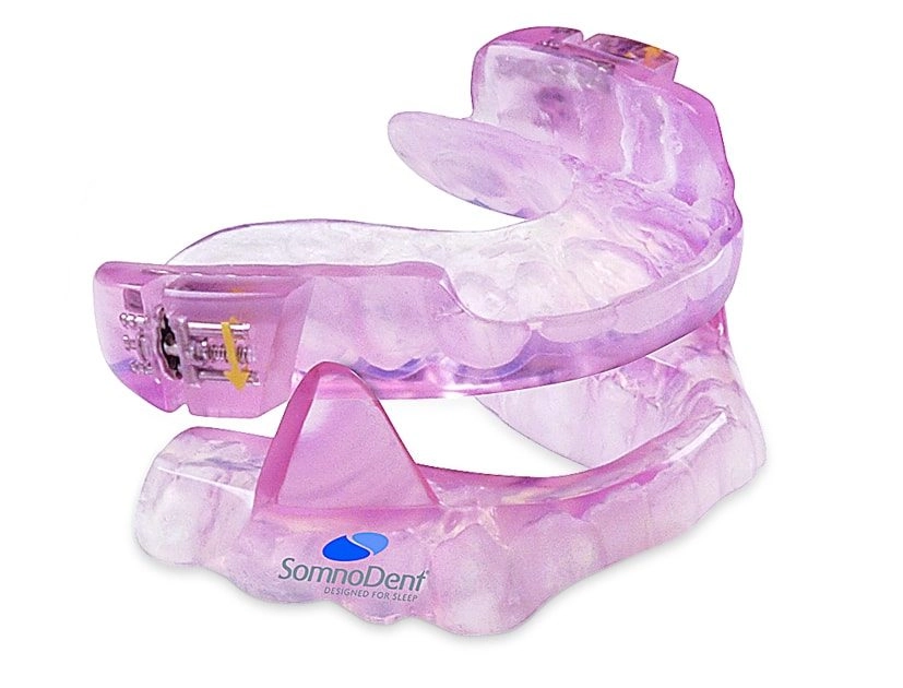 SomnoDent snoring splint provided by the dentist